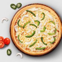 Onion capsicum pizza